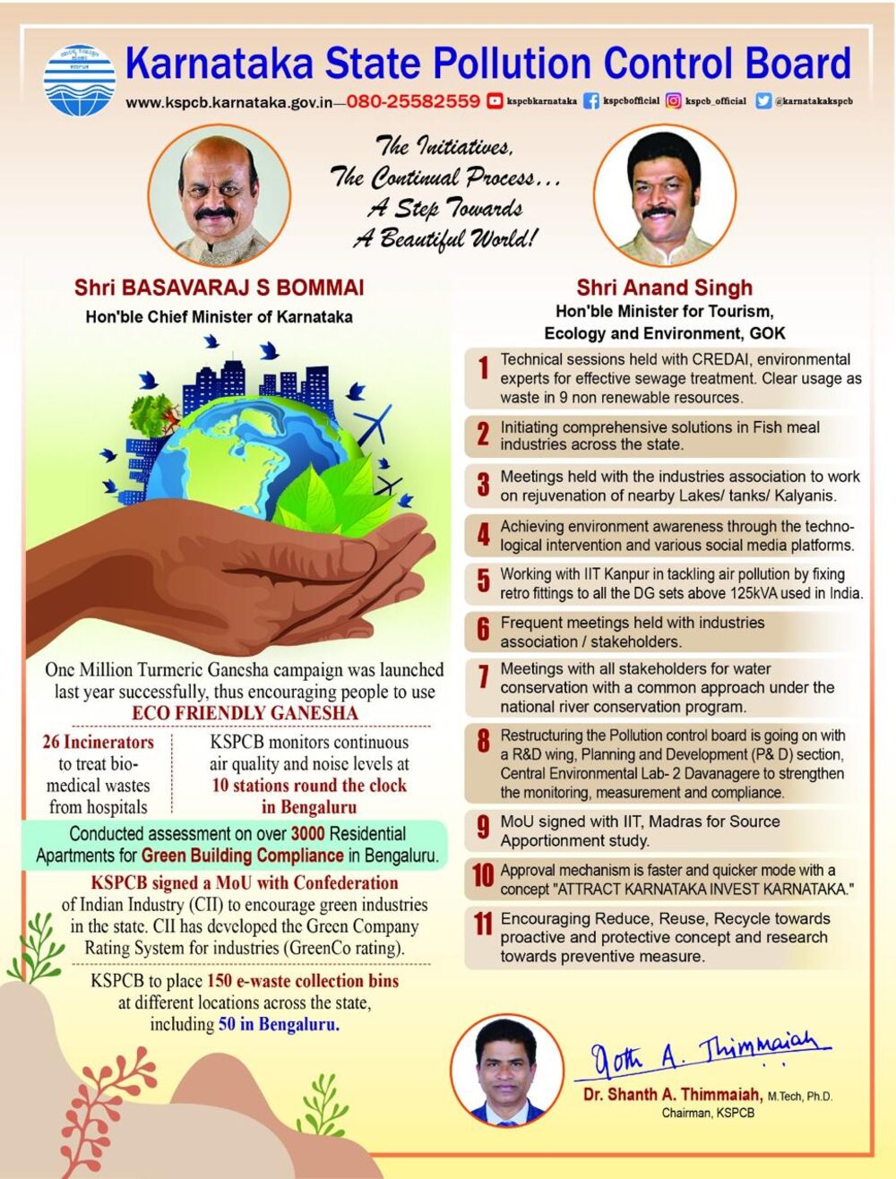 Karnataka State Pollution Control Board initiatives campaign creative